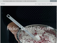Tablet Screenshot of frickindelights.com
